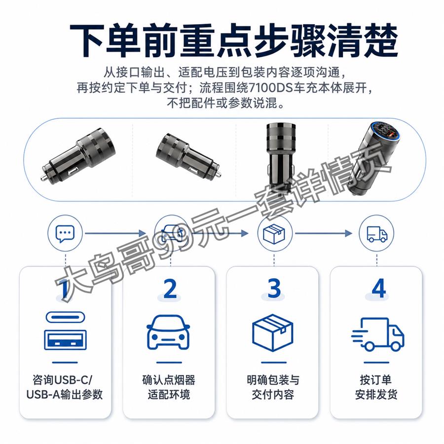 7100DS 双接口车充交付图 大鸟哥200元一套详情页19